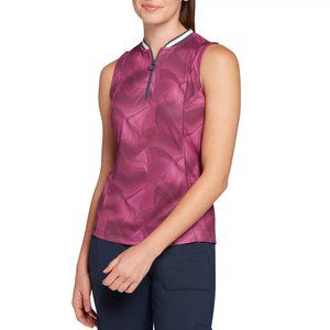 NWT Slazenger Women's Blade Collar Sleeveless Golf Polo